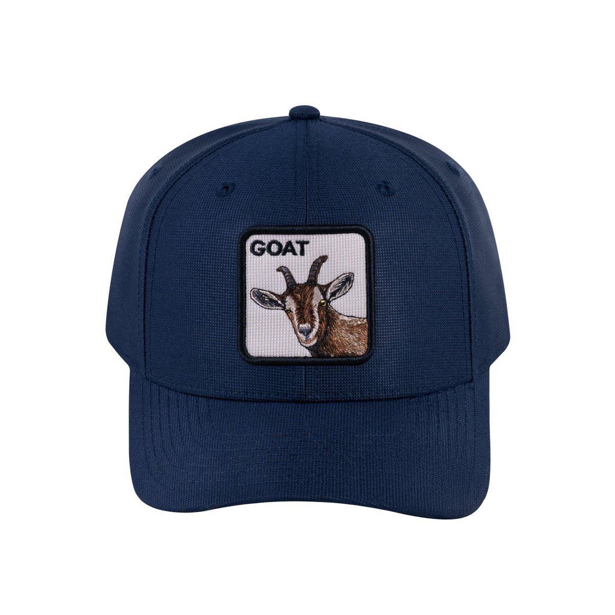 Goat V2 6-Panel Baseball Cap with Navy front and Navy back