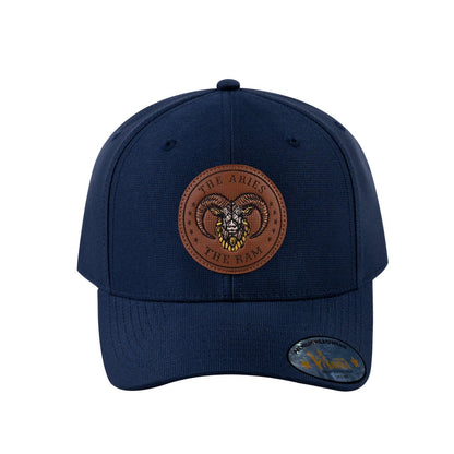 Aries Zodiac V2 6-Panel Baseball Cap with Navy front and Navy back