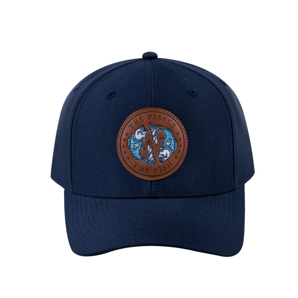 Pisces Zodiac V2 6-Panel Baseball Cap with Navy front and Navy back