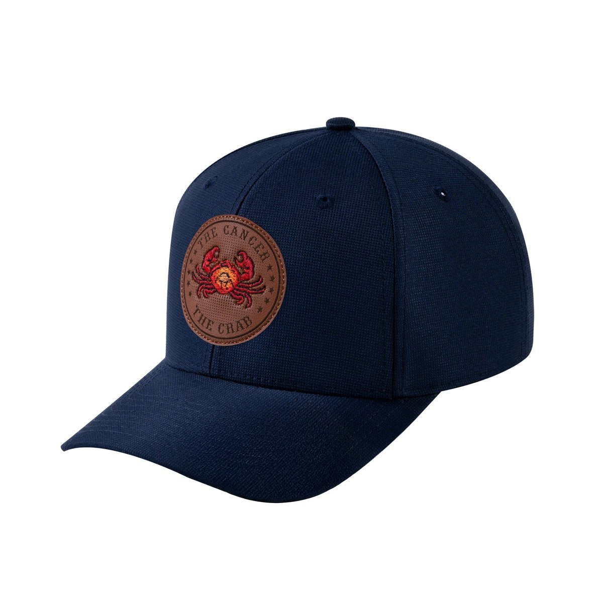 Cancer Zodiac V2 6-Panel Baseball Cap with Navy front and Navy back