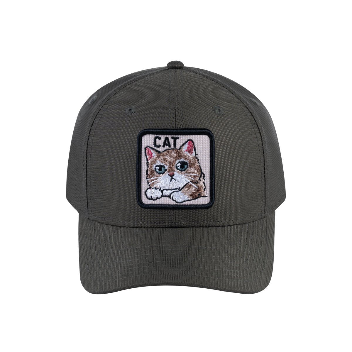 Cat V2 6-Panel Baseball Cap with Olive front and Olive back
