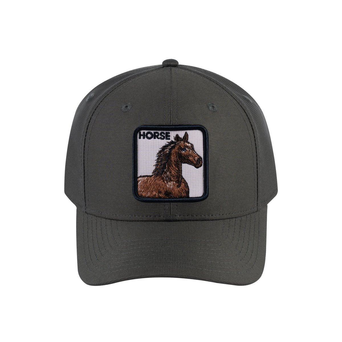 Horse V2 6-Panel Baseball Cap with Olive front and Olive back