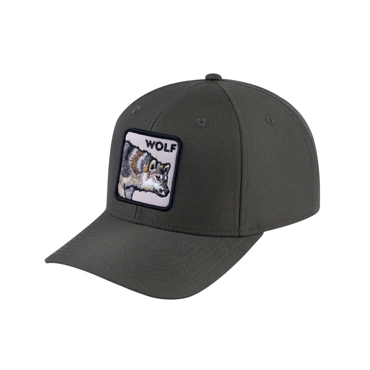 Wolf V2 6-Panel Baseball Cap with Olive front and Olive back