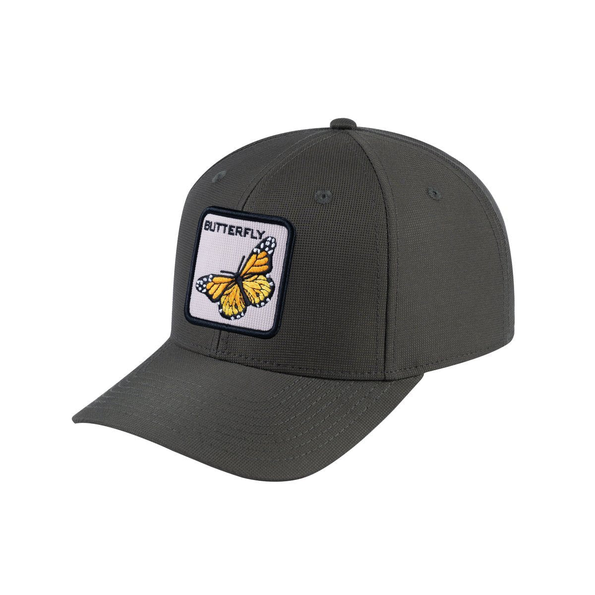 Butterfly V2 6-Panel Baseball Cap with Olive front and Olive back