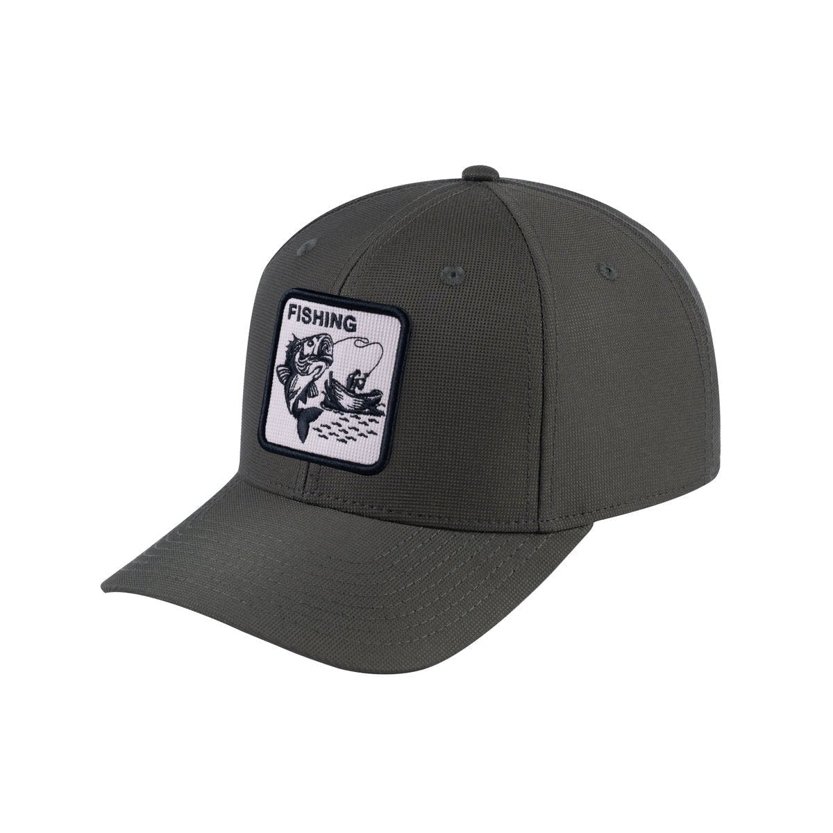 Fishing V2 6-Panel Baseball Cap with Olive front and Olive back