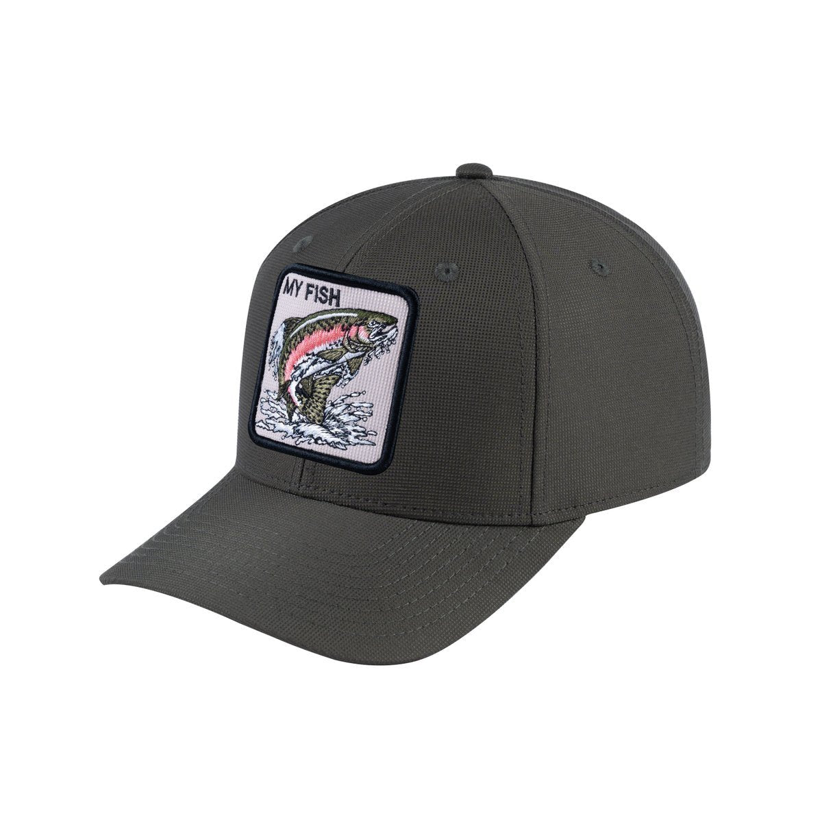Salmon V2 6-Panel Baseball Cap with Olive front and Olive back