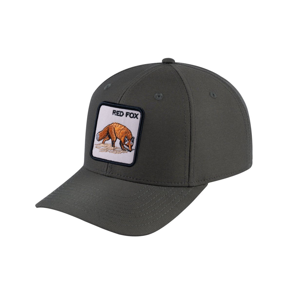 Red Fox V2 6-Panel Baseball Cap with Olive front and Olive back