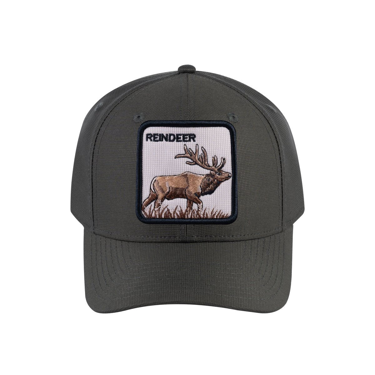Reindeer V2 6-Panel Baseball Cap with Olive front and Olive back