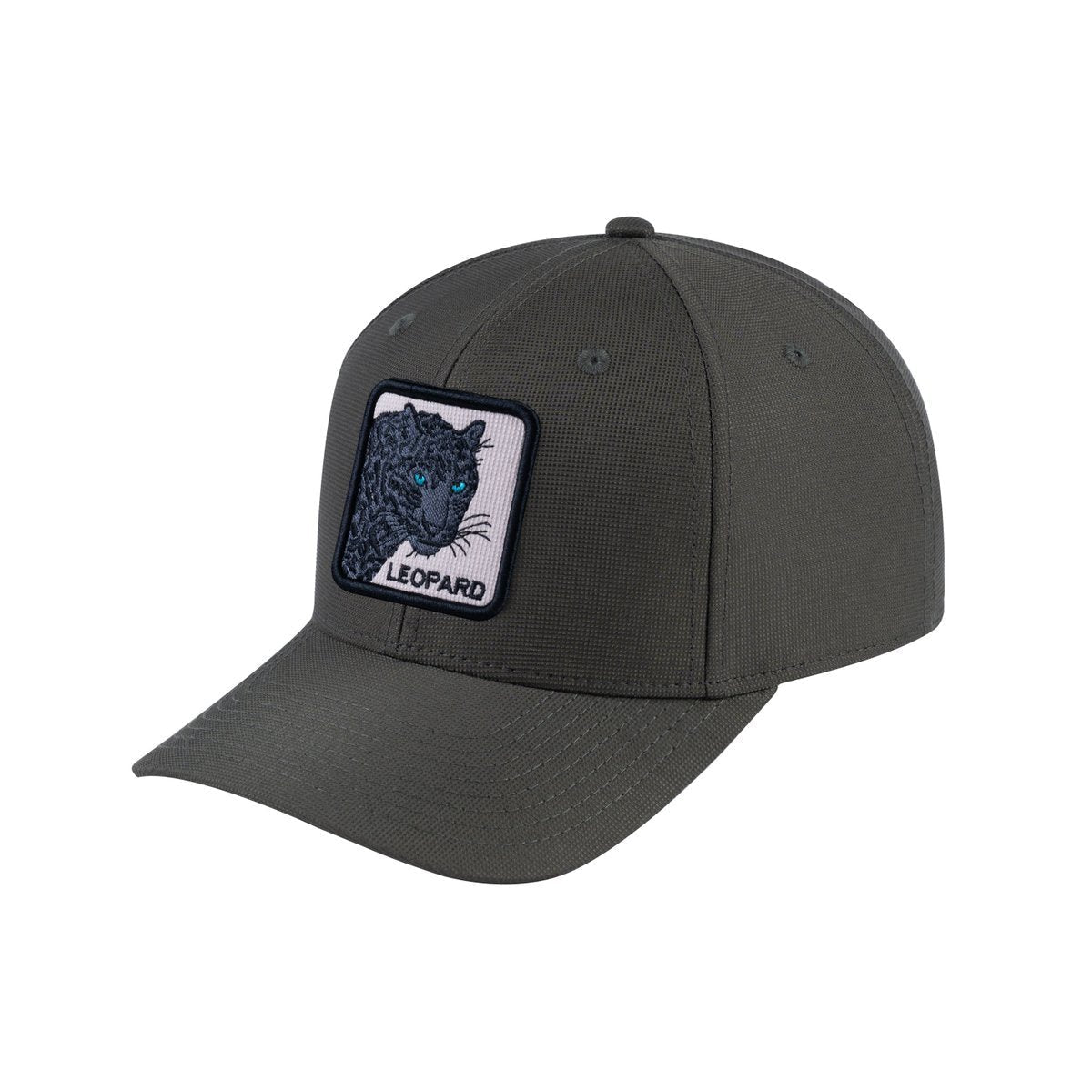 Leopard V2 6-Panel Baseball Cap with Olive front and Olive back
