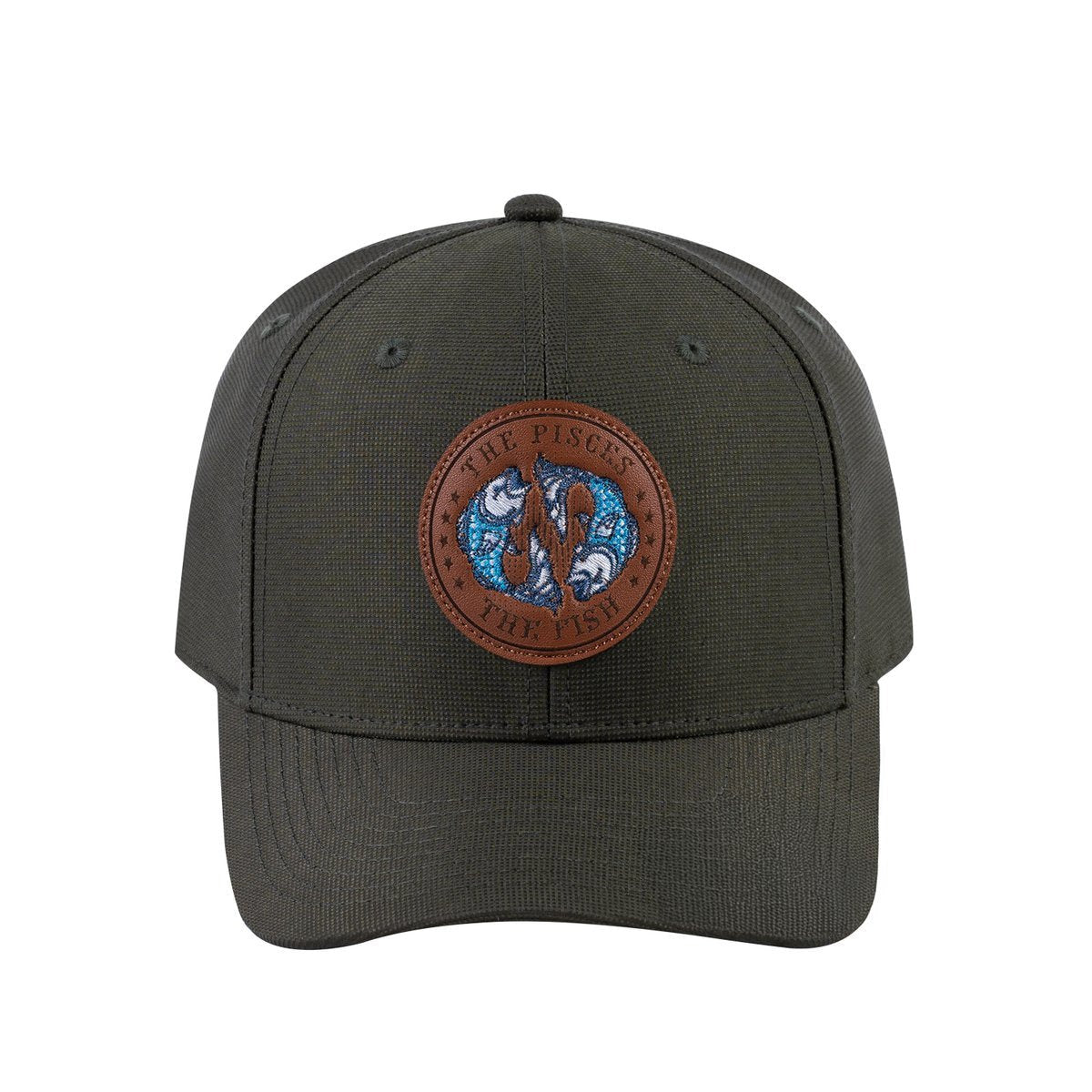 Pisces Zodiac V2 6-Panel Baseball Cap with Olive front and Olive back