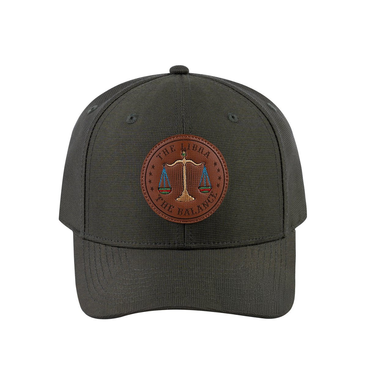 Libra Zodiac V2 6-Panel Baseball Cap with Olive front and Olive back