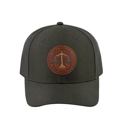 Libra Zodiac V2 6-Panel Baseball Cap with Olive front and Olive back