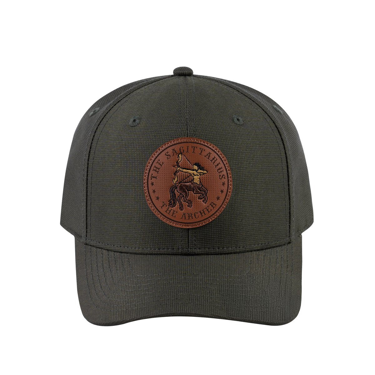 Sagittarius Zodiac V2 6-Panel Baseball Cap with Olive front and Olive back