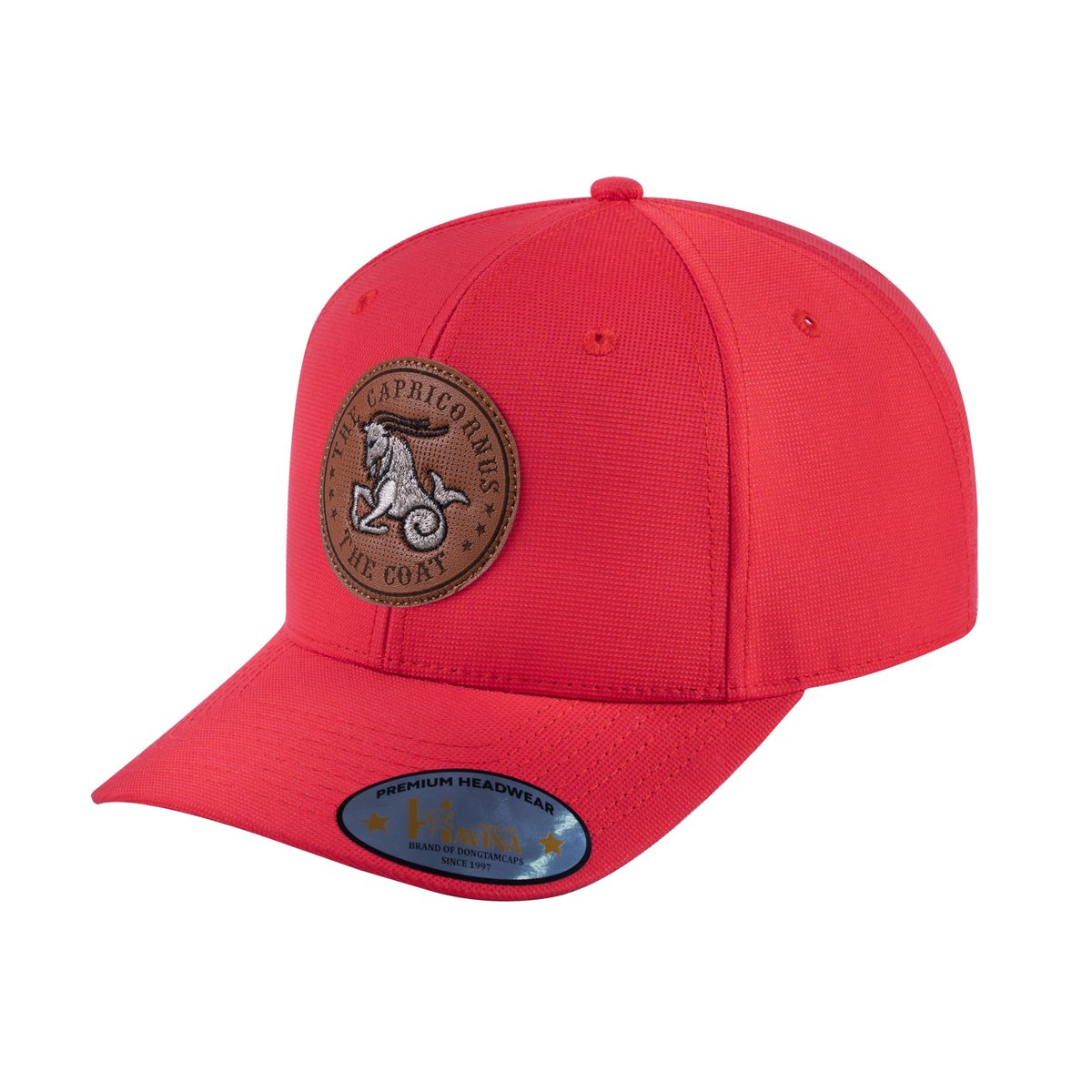 Capricorn Zodiac V2 6-Panel Baseball Cap with Red front and Red back