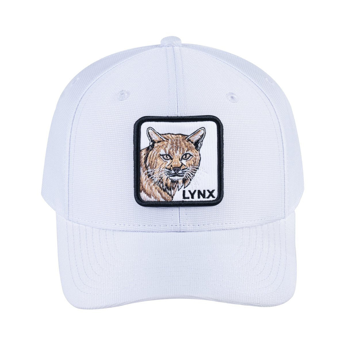 Lynx V2 6-Panel Baseball Cap with White front and White back