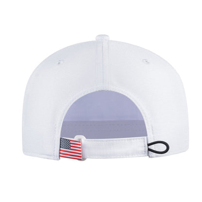 Hunter V2 6-Panel Baseball Cap with White front and White back