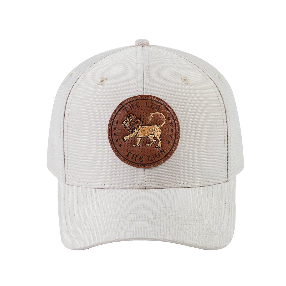 Leo Zodiac V2 6-Panel Baseball Cap with Beige front and Beige back