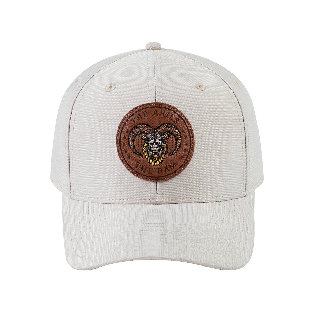 Aries Zodiac V2 6-Panel Baseball Cap with Beige front and Beige back
