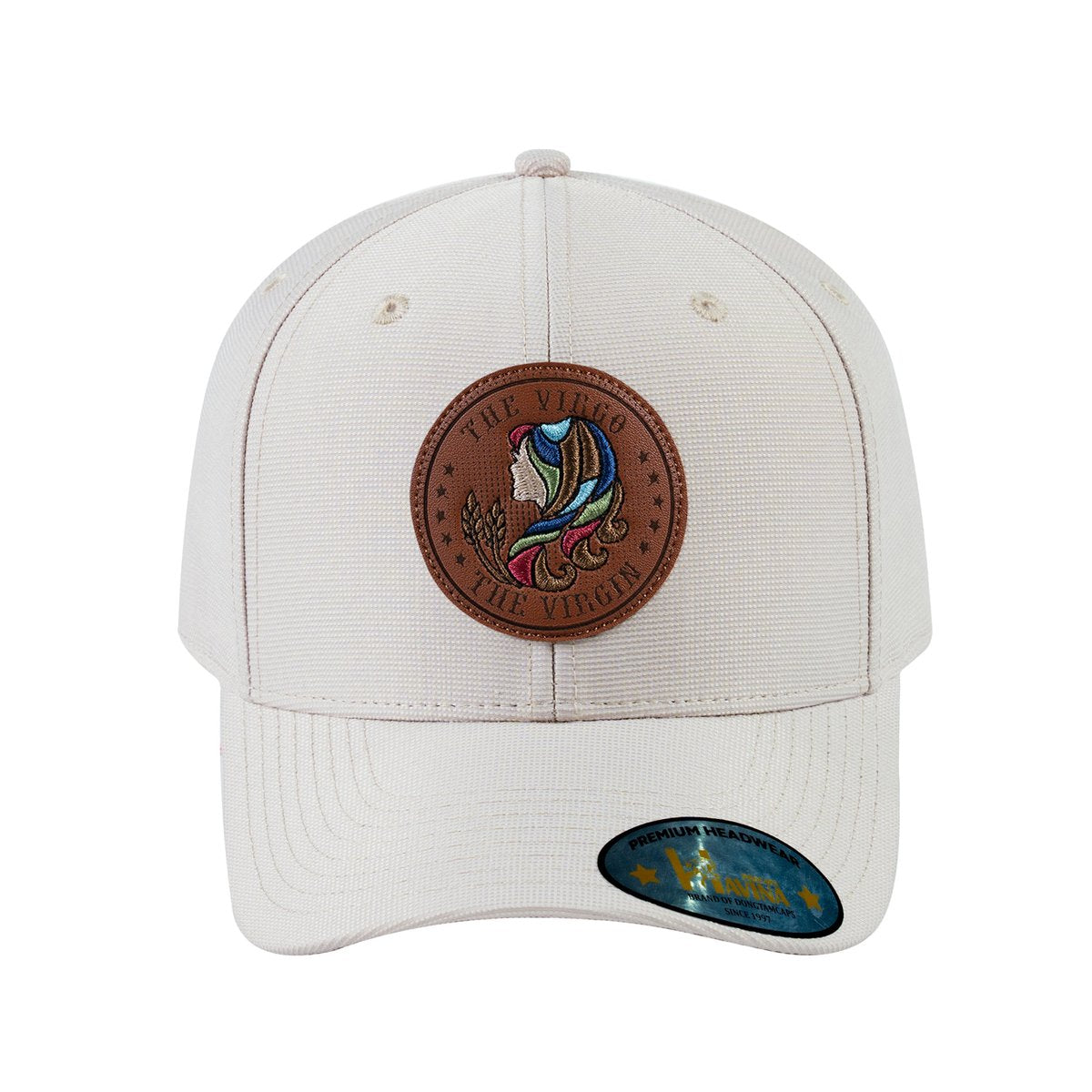Virgo Zodiac V2 6-Panel Baseball Cap with Beige front and Beige back