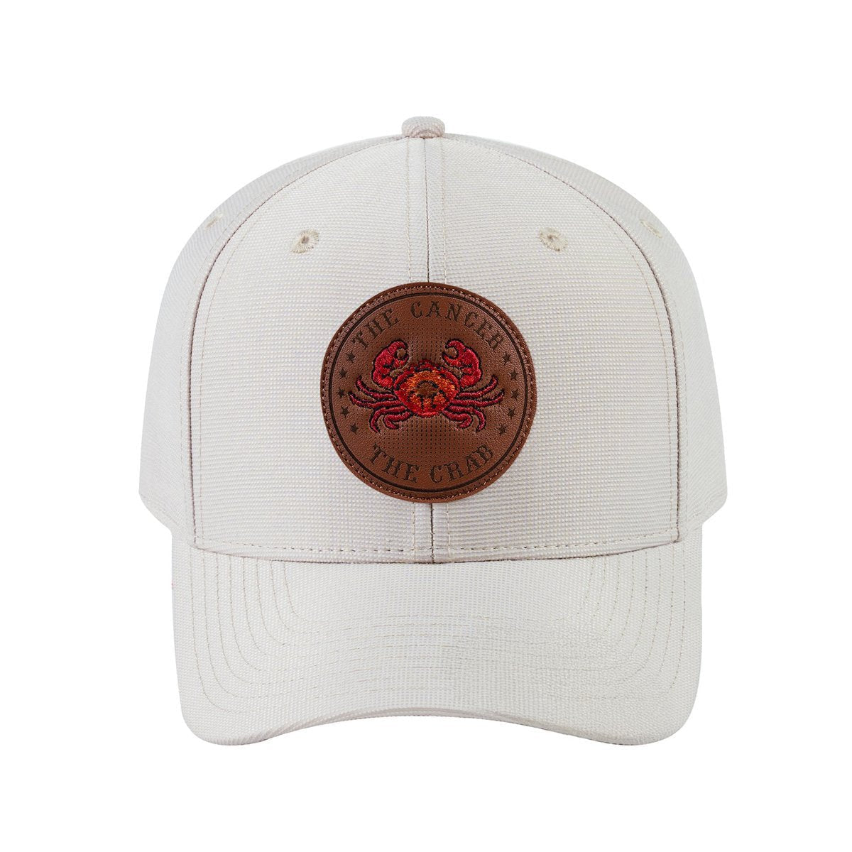 Cancer Zodiac V2 6-Panel Baseball Cap with Beige front and Beige back