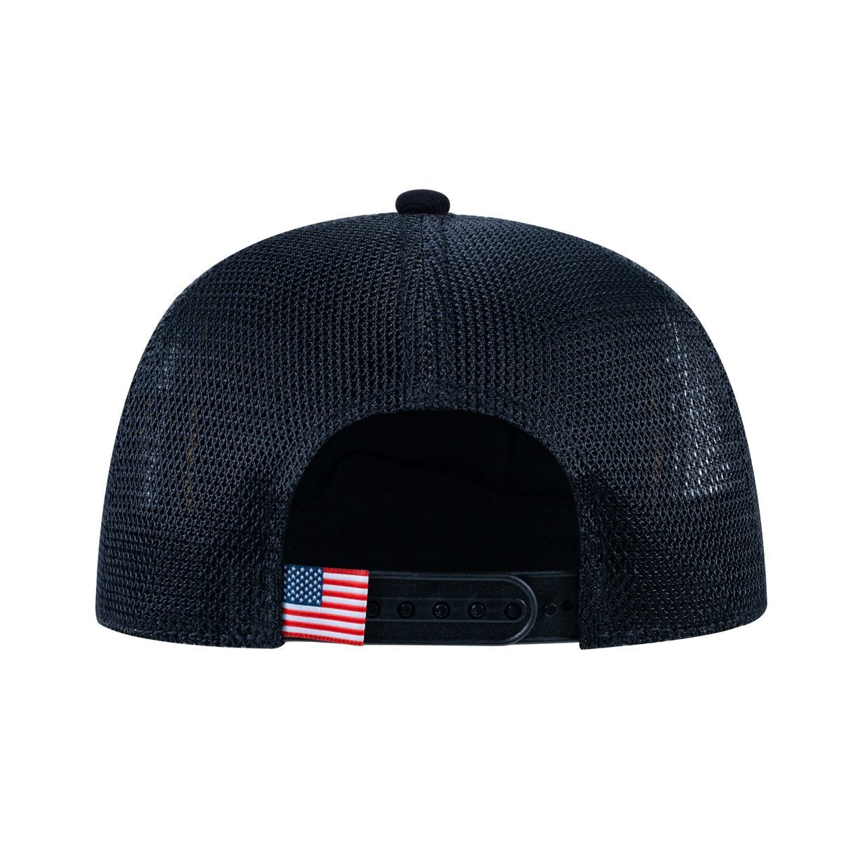 Horse V2 5-Panel Trucker Hat with Black front and Black back