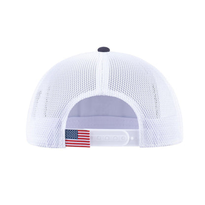 Cancer Zodiac V2 5-Panel Trucker Hat with Dark Grey front and White back