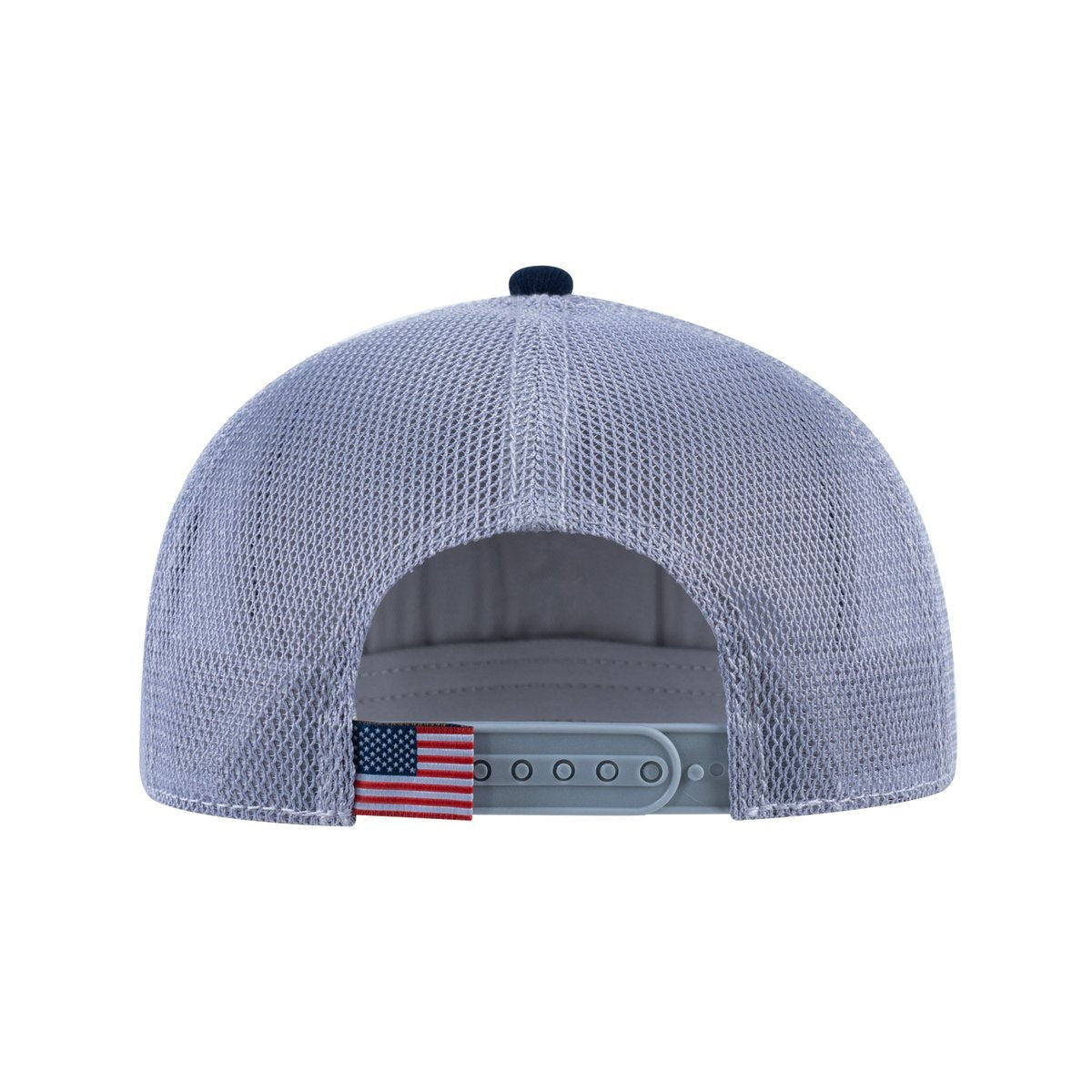 Chicken V2 5-Panel Trucker Hat with Navy front and Light Grey back