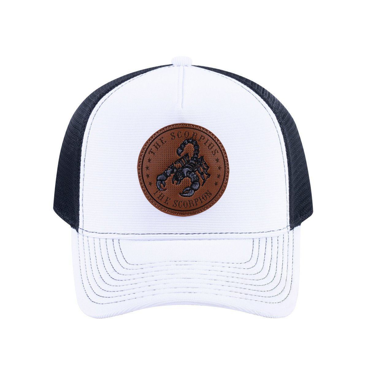 Scorpio Zodiac V2 5-Panel Trucker Hat with White front and Black back