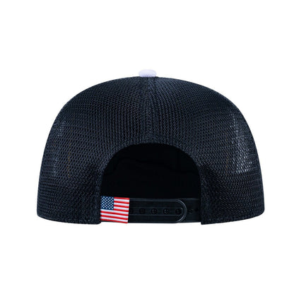 Flamingo V2 5-Panel Trucker Hat with White front and Black back