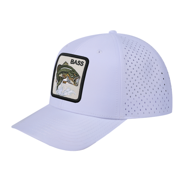 Bass 6-Panel Microfiber Laser Hole Trucker Hat