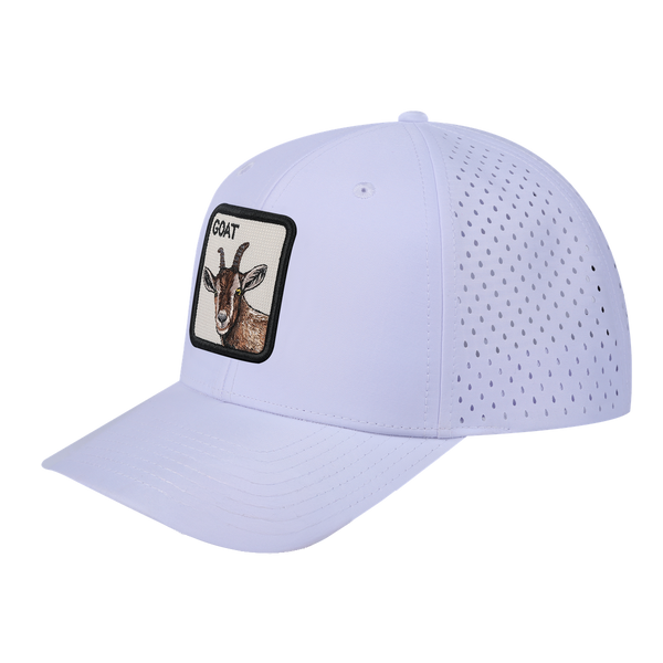 Goat 6-Panel Microfiber Laser Hole Trucker Hat