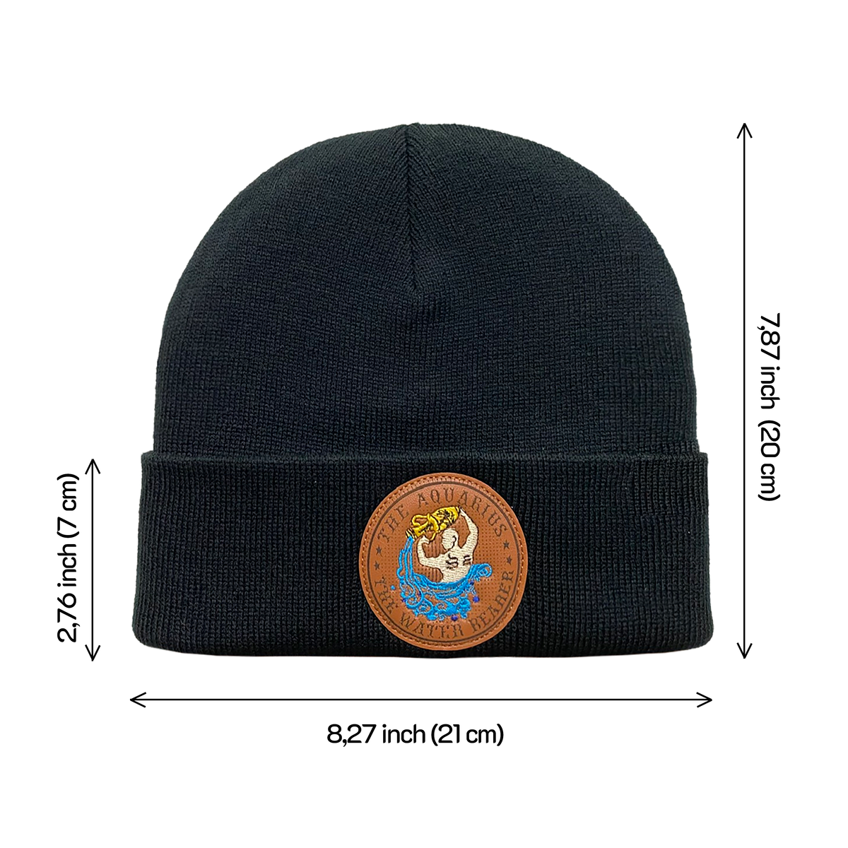 Aquarius Zodiac Beanie in S