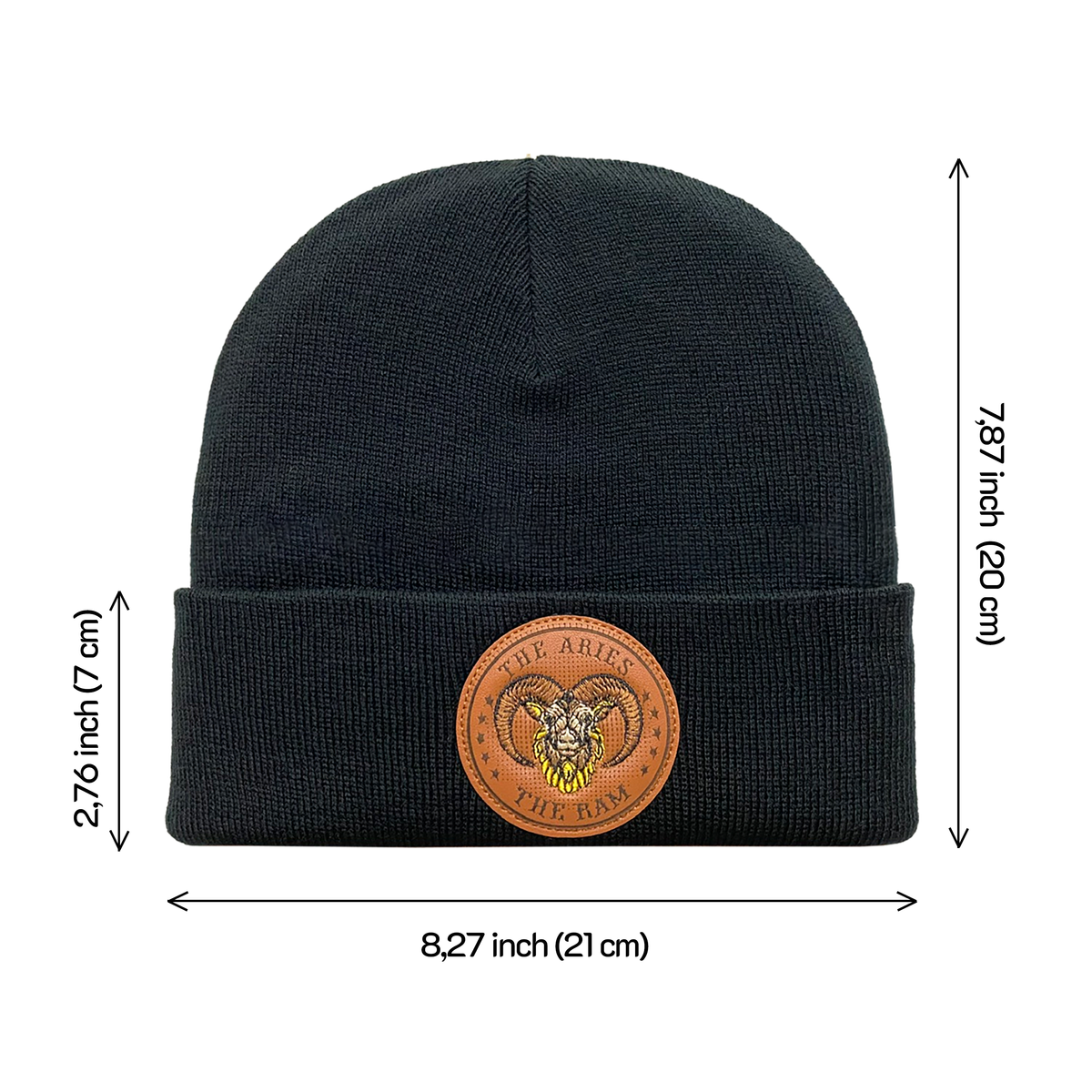 Aries Zodiac Beanie in S