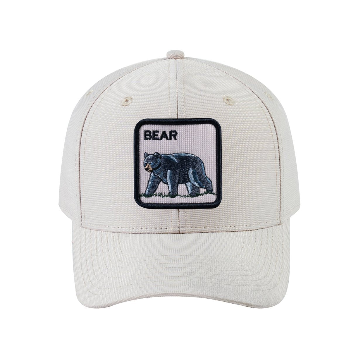 Bear V2 6-Panel Baseball Cap with Beige front and Beige back