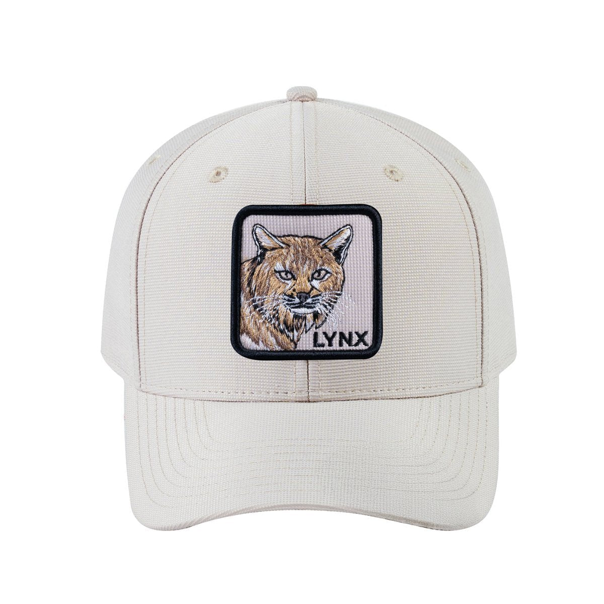 Lynx V2 6-Panel Baseball Cap with Beige front and Beige back
