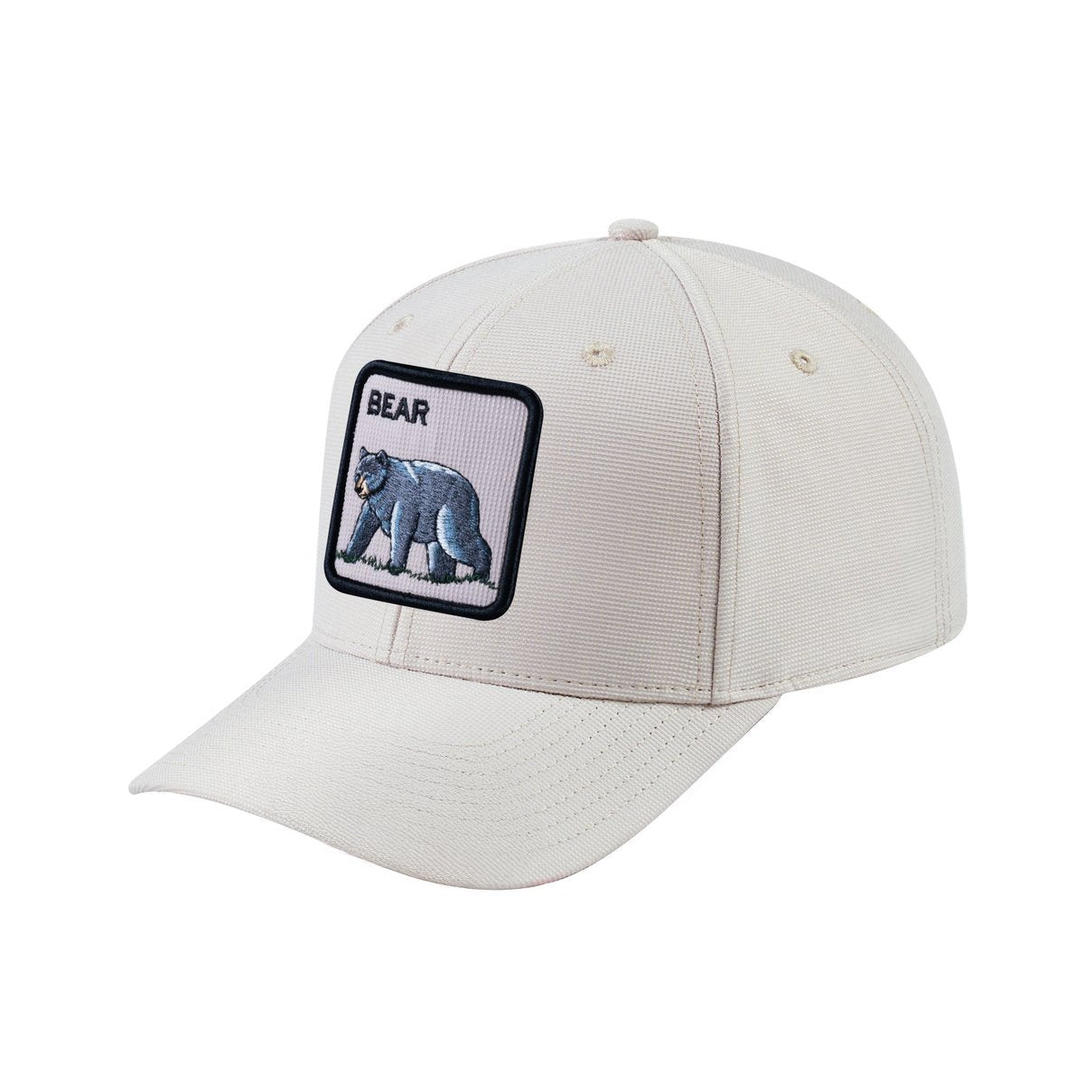 Bear V2 6-Panel Baseball Cap with Beige front and Beige back