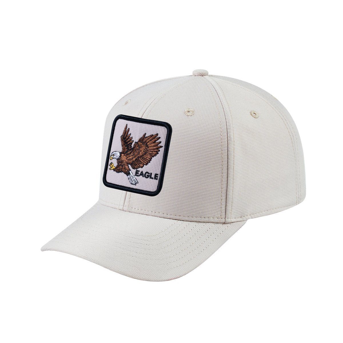 Eagle V2 6-Panel Baseball Cap with Beige front and Beige back