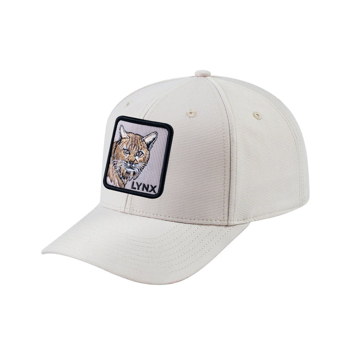 Lynx V2 6-Panel Baseball Cap with Beige front and Beige back