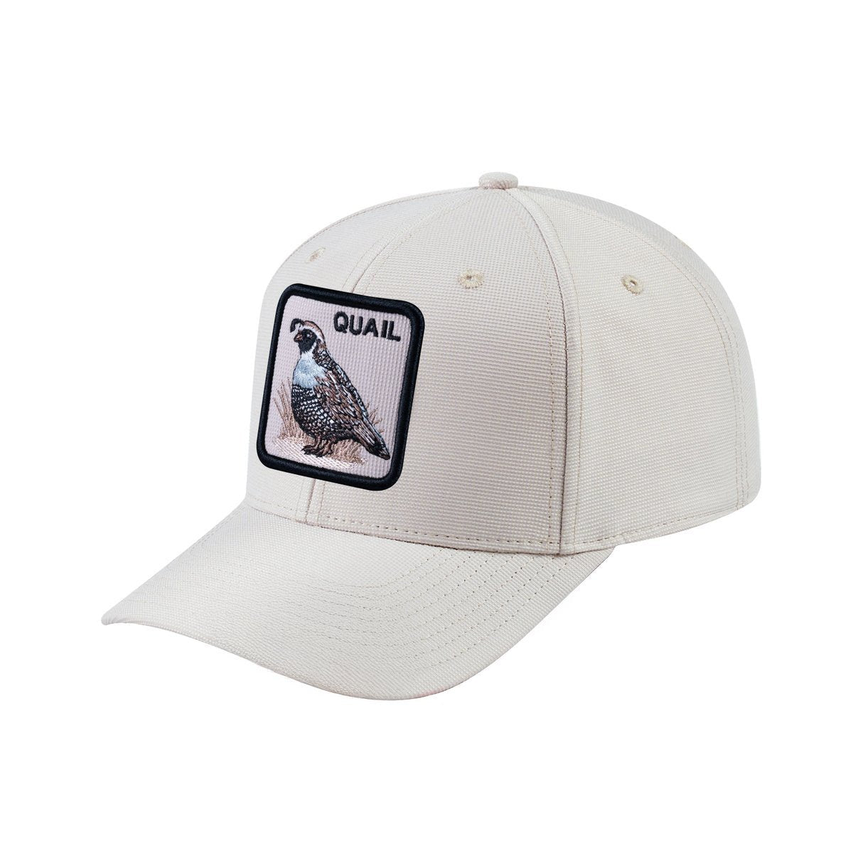 Quail V2 6-Panel Baseball Cap with Beige front and Beige back